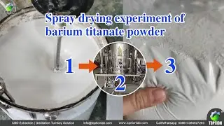 Spray Drying Chemical Test about barium titanate powder