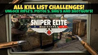 Sniper Elite Resistance All Kill List Challenges - Unlock INSANE Weapons!