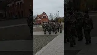 👨&zwj;✈️ First Steps in Military Precision: Lithuanian Recruits Master Marching!  #klaipeda  #Military