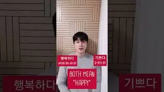 Confusing words in Korean 