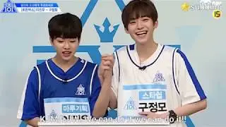 [ENGLISH SUB] Produce X 101 Hidden Box - Lee JinWoo and Koo JungMo