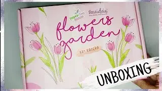 Unboxing Paper Box Clube - Flowers Garden - Em Parceria com a Fina Idéia l#unboxing #papelaria
