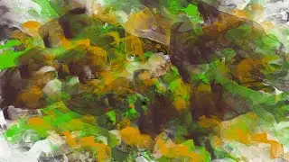 Golden Forest - Abstract art by Anjali Arora Fine Arts - Buy art prints for home/office