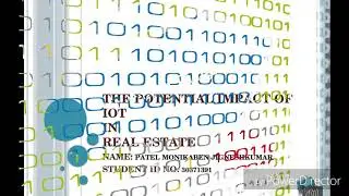 Internet of things in the real estate industry.