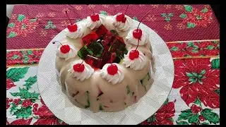 Gelatina de Mosaico Navideña