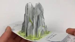 Pop-up barrier game card with lock mechanism (concept)