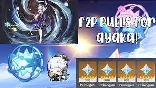 F2P PULLS/SUMMONS FOR AYAKA - CRAZY AND INSANE LUCK // DID I GET HER? || iifviry_ #genshin