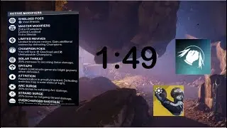 Destiny 2 (Hunter) Aphelion's Rest [Master]  - Only abilities [No weapons] S21