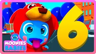 🐶 Move Your Body with Doogie the Dog ⭐️ Learn numbers with The Mini Moonies for babies