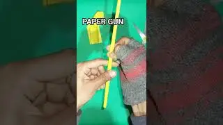 Easy step by step paper gun #diycrafts  #shorts #ytshorts