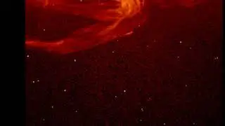 Solar flare and swirling loops