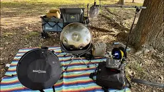 Handpan Dan is live! Playing at ICT Bee Fest! 🛸🎶🐝 #ICT #beefest #bees #handpan #wichita #handpandan