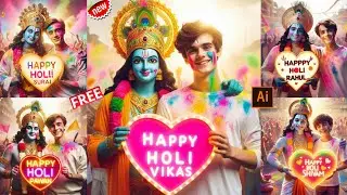 Happy Holi AI Photo Editing|Holi AI Photo kaise banaye|Bing image creator
