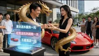 月薪三千的窮屌絲有一筆錢系統，美女送水服務、法拉利超跑、高級飯店統統一塊，狠狠打臉找茬的領導！#首發新劇 #無腦劇 #完結短劇