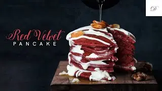 Red Velvet Pancakes | The Best Pancakes Ever | Droolsss