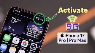How to Turn ON 5G on iPhone 17 Pro Max | Pro [Activate 5G]