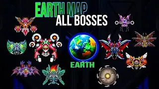 Space shooter - All bosses of Earth  Map( Boss 1 - 10 )
