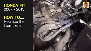 How to Replace the thermostat on the Honda Fit 2007 to 2013 4