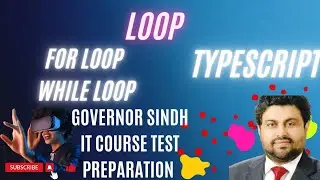Typescript What is loop FOR LOOP AND WHILE LOOP