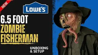 Zombie Fisherman Animatronic Unboxing & Setup 2024 Lowe&rsquo;s
