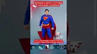 SUPERMAN & KRYPTO TOYS FROM JAMES GUNN'S SUPERMAN #superman #dc
