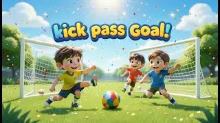 ⚽ Kick, Pass, Goal! | Fun Football Song for Kids | Kids Dance & Sing-Along 🎶