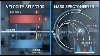 P3 Velocity Selector & Mass Spectrometer Explained | Charged Particles in Electric & Magnetic Fields