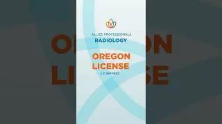 Radiology Professionals! Get your California license in 2 weeks. 🧡 #ayahealthcare #shorts