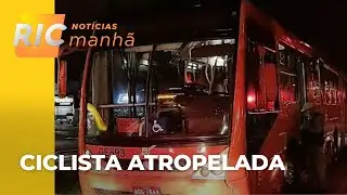 Ciclista é atropelada por biarticulado em avenida de Curitiba