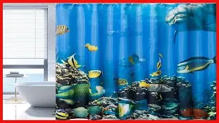 CHUN YI Ocean Shower Curtain Liner, 72