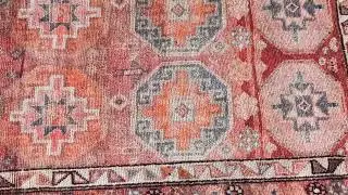 Turkish Vintage Rug, Herki Terracotta Pink / Lorraine Collection ─ Fame Living