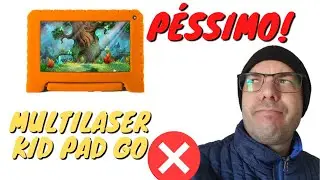 Tablet Multilaser Kid Pad GO - Para crian&ccedil;as (SQN) - Desisti de usar no meio do v&iacute;deo. N&Atilde;O COMPREM!