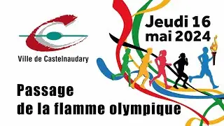La Flamme olympique à Castelnaudary