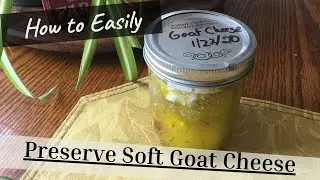 Simple Way to Preserve Soft Goat Cheese