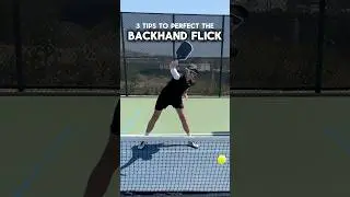 Master The Backhand Flick In Pickleball - 3 Rules You Need To Know ⚡️ #pickleball #pickleballtips