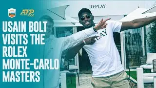 Usain Bolt Visits The Rolex Monte Carlo Masters