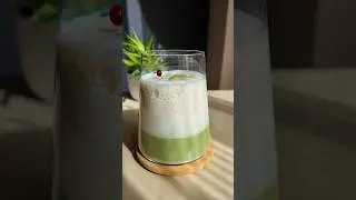 Vanilla matcha latte 🍵