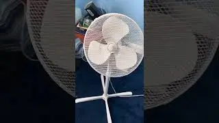 Trash find challenge pedestal fan