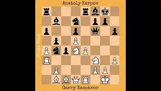 Garry Kasparov vs Anatoly Karpov, 1986 #chess #chessgame