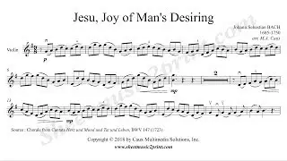 Jesu, Joy of Man's Desiring - Violin