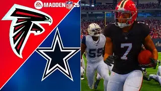 COWBOYS @ FALCONS | FULL SIMULATION| MADDEN 26 GAMEPLAY HIGHLIGHTS 