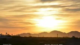 The Cloudy Sunrise Of The Last Day Of March 2025