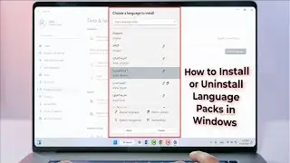 How to Add or Remove Language Packs in Windows 11
