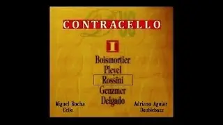 Gioacchino Rossini, Duetto for Cello & Doublebass  (1824)