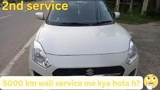 Service of maruti suzuki swift after 5000 km||swift service|Deepanshu arora