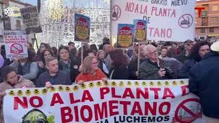 Concentración en Torredonjimeno contra la Planta de Biogás