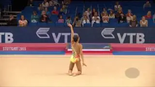 ZENG Laura (USA) &ndash; 2015 Rhythmic Worlds, Stuttgart (GER), Qualifications Ball