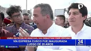 Vía expresa Cusco fue inaugurada luego de 20 años