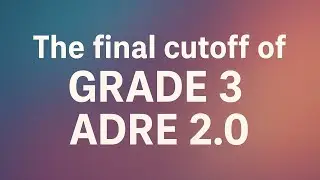 FINAL CUTOFF OF GRADE 3 ADRE 2.0 #assam #exam 
