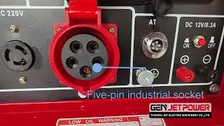 JET POWER New Design Single Phase Air Cooled Portable Super Silent Diesel Generator Set for Home